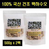 백하수오 백수오 백수호 은조롱 건백수오 국산 국내산 건조 백하수오 대용량 100% 100프로 100퍼센트 500g 2팩, 2개