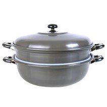 유진 FDA승인 유진 경질 2단 찜솥 38cm 대게 킹크랩 찜통 찜기 업소용 대형 가리비 새우 조개 꽃게 스팀 솥 만두, 본상품선택, 1개