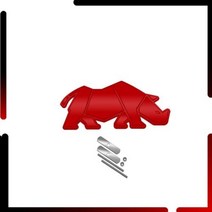 자동차 바디 그릴 배지 엠블럼 3D 금속 테일 스티커 스즈키 짐니 코뿔소 용 JB43 JB, Rhino Grille