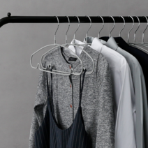 아트박스/홈앤하우스 모노 논슬립 라운딩 옷걸이 10P, 블랙, 옵션선택