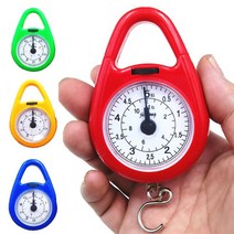 램덤색상 휴대용 용수철 고리 후크 저울 5KG 무게 측정 매달기, 단품