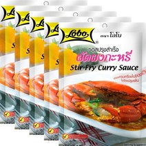 태국 로보 푸팟퐁 뿌팟퐁 커리 소스 낱개당 50g 1~2인분, 뿌팟퐁커리 소스