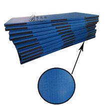 유도매트 제자리멀리뛰기 구르기 레슬링 낙법 체조 매트, 단일사이즈, 200x100x5cm논슬립레더(블루)