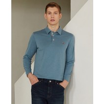 22FW [닥스훈트 에디션] 블루 닥스훈트 와펜 이지케어 긴팔 티셔츠 DMTS2C301T2