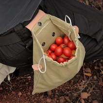 휴대용 접이식 파우치 벨트 주머니 자전거 등산 낚시, 브라운