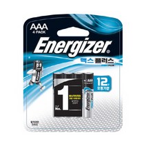 에너자이저 [맥스장터] 맥스 플러스 AAA 4입 카드형 48알, 1개, 48개
