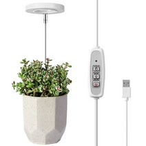 식물등 식물조명 생장 성장 재배 전구 led 빛 전체 스펙트럼 램프 usb 식물 5v 램프 실내 식물 조명, 하나의 반지