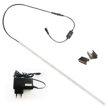 LED바 1.2M + 구성품(브라켓2개 DC12V 아답타 포함), 추가스위치-터치밝기조절스위치