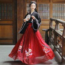 화사한 여성 어른 철릭 원피스 계량 생활 한복 무사복 사극 드라마 촬영
