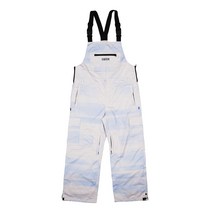 비에스래빗 2223 BSRABBIT IVT CARGO BIB PANTS CREAM SKY 보드복바지