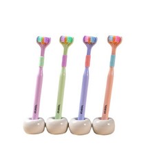 치아 세정기 직수 잇몸 마사지기 구강 수압 칫솔 삼면 소프트 헤어 울트라 파인, 분홍색