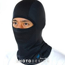 이호토 여름용 쿨 냉감 자외선차단 M1 풀페이스바라클라바 프로, 화이트