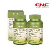 [지앤씨] [GNC] 밀크씨슬 위드 B 콤플렉스 (60정) x2병 총 (120정), 상세 설명 참조, 상세 설명 참조