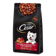 네로앤펫 시저 강아지 애견 사료 연어 쇠고기 1kg+1kg, 시저 심플리 연어맛이 곁들어진 쇠고기 1kg 2개