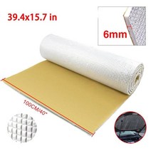 열반사단열재 자동차 트럭 실내 외부 방화벽 열 방음 절연 패드 방음 열 매트 패드, 6mmx100cmx40cm
