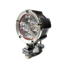 데일리쇼핑 바이크 안개등 전조등 LED 써치라이트 스팟 LED안개등 자체브라켓 용품 오토바이, 슬림원형안개등(실버2P)