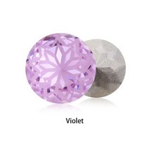 astrobox 새로운 로터스 라운드 라인 석 크리스탈 스톤 diy 의류 amp 유리, 제비꽃, 10mm, 5개