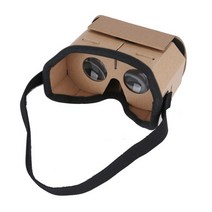 3D안경 영화감상 AR VR 스마트 클립 가상 현실 안경 Google Cardboard 3D VR 스마트 폰용 영화 헤드셋, 01 브라운