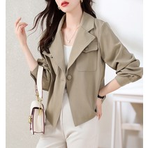드레스허그 셀링 원버튼 더블카라 자켓