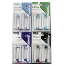 선빛 오랄비호환 전동 칫솔모 4팩세트 16개입 소프트 회전 정밀 숯, EB17-XS/EB50-X/EB20-X/EB58-X
