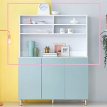 DIY 뷔페장 만들기 선반형 그릇 상부장 1200 2컬러 모텔 피아노학원 주방, 화이트