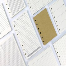 [624C]6공 다이어리 리필 속지 A5 A6 12종★포장훼손반품불가★, GO★A6주간