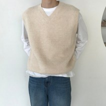 뉴메이드 / 새해 울 브이넥 니트 조끼