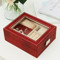 데코하우스 레드 가죽 시계보관함 시계케이스 정리함