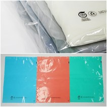 친환경택배봉투 속비닐 재활용비닐 의류폴리백 친환경포장 EL606 환경부인증 100매, 재활용 택배봉투, M(30x40+4), 블루