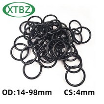 고무오링 패킹 실리콘 오링 고무링 O-링 CS 4mm OD14-98mm NBR 고무 오일 씰 자동차 가스켓, 39 55mm x 4mm 10pcs_01 4 mm