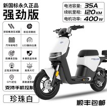 전동 스쿠터 48V 60A 200km 주행배터리 전기바이크, 파워 에디션/화이트/35A120km