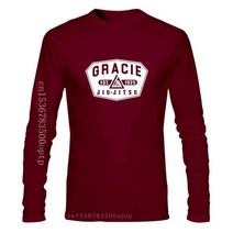 도복 Mens Clothing Gracie Jiu Jitsu-블랙 커스텀 티셔츠 티