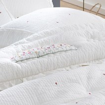 투유 정원 꽃자수 피그먼트 차렵이불 베개세트(SS) by효재