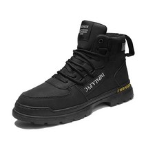 바이크부츠 바이크 오토바이부츠 남성용 미끄럼 방지 전술 부츠 안전 작업 야외 하이킹 남성 오토바이 신발 내구성 좋은 전투 플랫폼 밀리터리, 06 44, [08] black