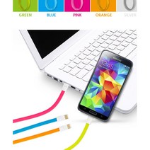 수험생 USB 마이크로5핀 금도금 단선방지 자석케이블 홈오피스 맷북 까페, 색상 / 80Cm그린