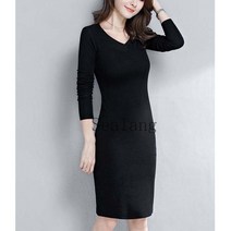 [Sealang]여성 심플 패션 미디 원피스 봄가을 gt2zhuo225