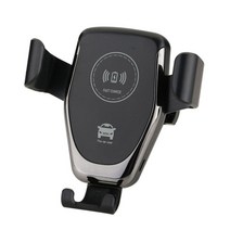 충잘 차량용 무선 충전 거치대 태블릿 앞좌석10w 무선 자동차 충전기 air 215, 검은 색
