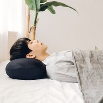 무로 무중력 경추베개 + 커버 + 세탁망 세트, 네이비, 1개