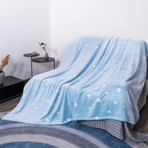 겨울담요 형광 플란넬 싱글 사이즈 빛나는 침대보 말 인쇄 빛나는 산호 벨벳 여왕 던져 따뜻한