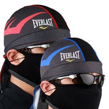 EVERLAST 에버라스트 스포츠 자전거 쿨 두건 1+1 사이클두건, 레드+블루