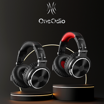 [씨오디오브레이버리] 원 오디오 OneOdio Pro-10 유선 헤드폰 블랙 & 레드 (대한민국 공식 대리점), Pro-10 블랙black