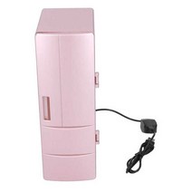 1도어 2도어 슬림 초미니 냉장고 휴대용 USB 가정용 차량용 친구용 원버튼 미니, 01 분홍색_04 AU