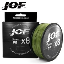 JOF 8합사 8X(300M) 조프합사줄 라인 0.8호 1호 2호 3호 4호 5호 6호 8호, Lgreen