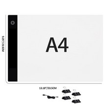 미술 화구가방 아트백 캔버스 수납 a4 a5 3단계 dimmable led 라이트 패드 드로잉 보드 패드 트레이싱 라이트 박스 눈 보호 다이아몬드 자수 아트 용이, 1-에이4