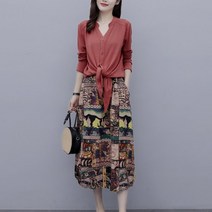 여자 생활한복 퓨전 소재 마 여성 면 원피스 상하의세트 린넨 개량 삼베 여름