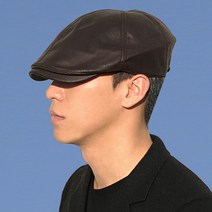 62cm 빅사이즈 가죽 헌팅캡 4컬러 어르신 중년 남자 할아버지 허영만 노인 베레모 모자