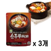 [모비딕컴퍼니] 가루 식료품 탕 쿠키 육수한알 캠핑조미료 조미분말 오징어먹물 phiao, 잇★ 참스토리 순두부찌개 양념장 250g 3개 해물맛, [좋아요], 3개, 250g