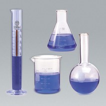 규격선택 삼각플라스크 100ml 250ml 500ml 비이커 메스실린더 둥근플라스크 과학 학원 상자 교과서 학년, 01 유리비이커 100ml 2개입