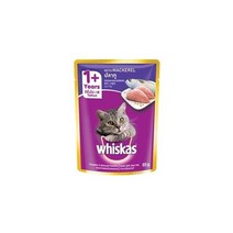 정품 위스카스 고등어 파우치 80g 고양이 습식사료, 1개