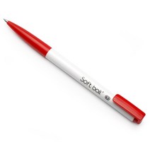 OK 모나미 1p 0.5mm 소프트 볼 볼펜 적 빨강 레드 사무용 업무용 매장용, 1개